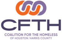 Coalition for the Homeless of Houston and Harris County nonprofit partner logo supporting Volunteer Houston’s homelessness prevention and housing stability volunteer efforts