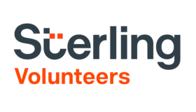 Sterling Volunteers partner logo supporting Volunteer Houston’s volunteer background check, screening, and compliance processes